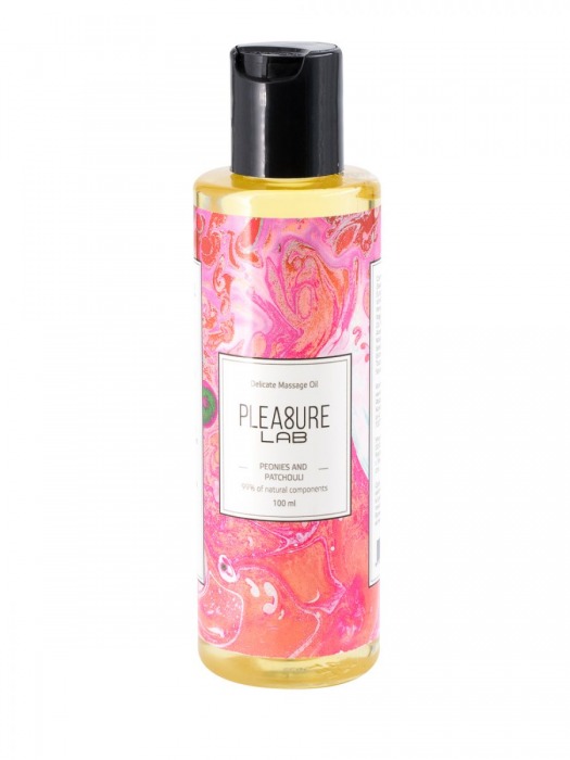 Массажное масло Pleasure Lab Delicate с ароматом пиона и пачули - 100 мл. - Pleasure Lab - купить с доставкой в Улан-Удэ