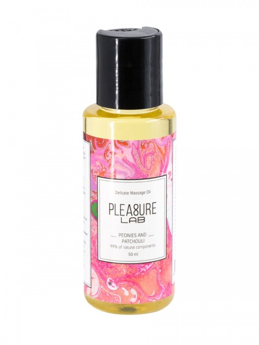 Массажное масло Pleasure Lab Delicate с ароматом пиона и пачули - 50 мл. - Pleasure Lab - купить с доставкой в Улан-Удэ