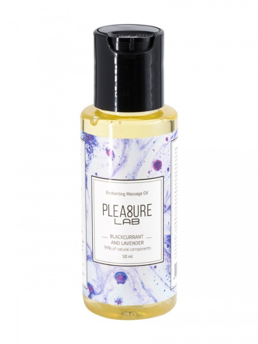 Массажное масло Pleasure Lab Enchanting с ароматом черной смородины и лаванды - 50 мл. - Pleasure Lab - купить с доставкой в Улан-Удэ