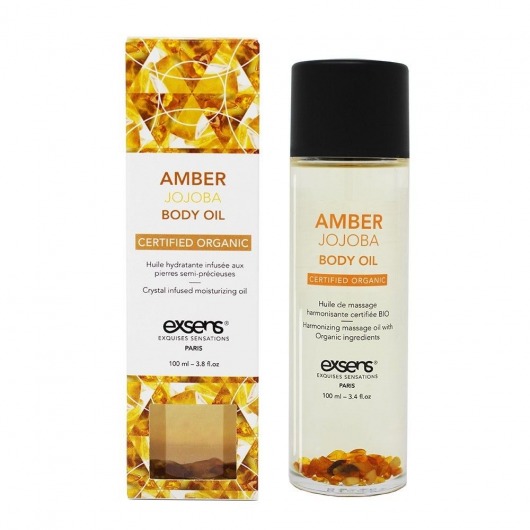 Органическое массажное масло AMBER JOJOBA - 100 мл. - Exsens - купить с доставкой в Улан-Удэ