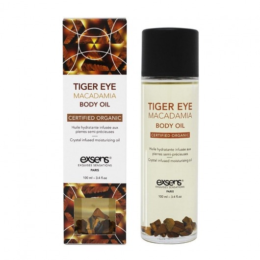 Органическое массажное масло TIGER EYE MACADAMIA - 100 мл. - Exsens - купить с доставкой в Улан-Удэ