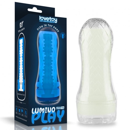Светящийся в темноте мастурбатор Lumino Play Masturbator Ribbed - Lovetoy - в Улан-Удэ купить с доставкой