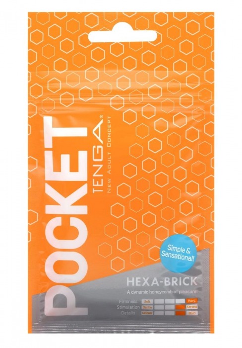 Карманный мастурбатор HEXA-BRICK - Tenga - в Улан-Удэ купить с доставкой