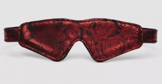 Двусторонняя красно-черная маска на глаза Reversible Faux Leather Blindfold - Fifty Shades of Grey - купить с доставкой в Улан-Удэ