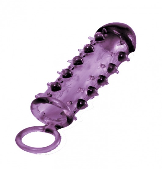 Закрытая фиолетовая насадка с пупырышками SAMURAI PENIS SLEEVE PURPLE - 14,5 см. - NMC - в Улан-Удэ купить с доставкой