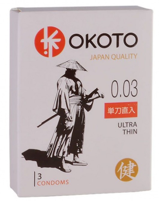 Ультратонкие презервативы OKOTO Ultra Thin - 3 шт. - Sitabella - купить с доставкой в Улан-Удэ
