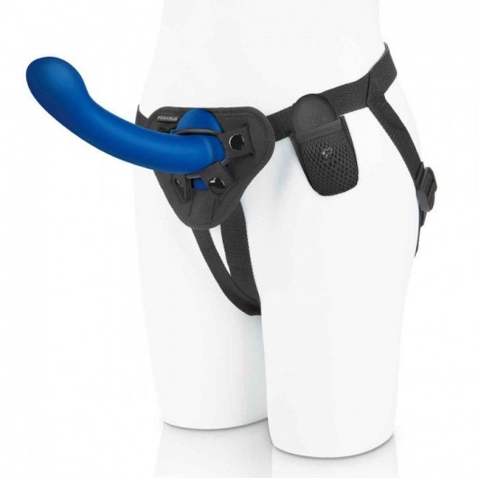 Синяя насадка Remote Control P-Spot G-Spot с черными трусиками - 20 см. - Pegasus - купить с доставкой в Улан-Удэ