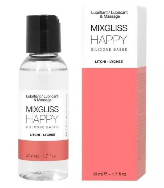 Смазка на силиконовой основе Mixgliss Happy - 50 мл. - Mixgliss - купить с доставкой в Улан-Удэ