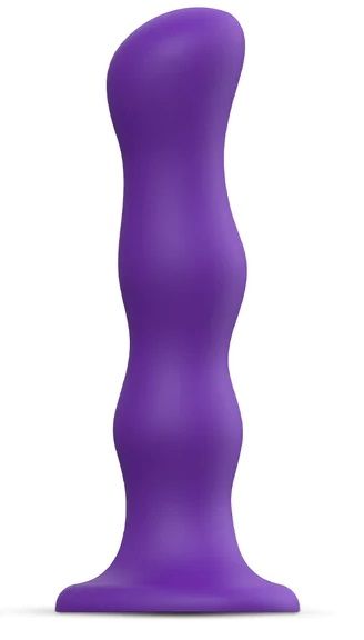 Фиолетовая насадка Strap-On-Me Dildo Geisha Balls size XL - Strap-on-me - купить с доставкой в Улан-Удэ