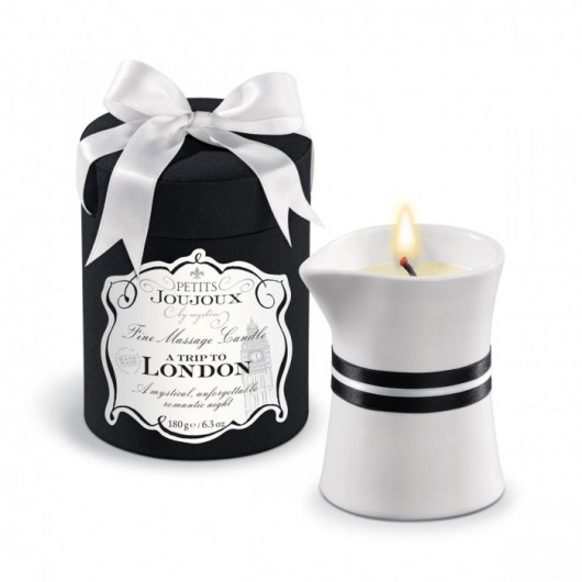 Массажное масло в виде большой свечи Petits Joujoux London с ароматом ревеня, амбры и чёрной смородины - MyStim - купить с доставкой в Улан-Удэ