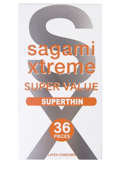 Ультратонкие презервативы Sagami Xtreme Superthin - 36 шт. - Sagami - купить с доставкой в Улан-Удэ