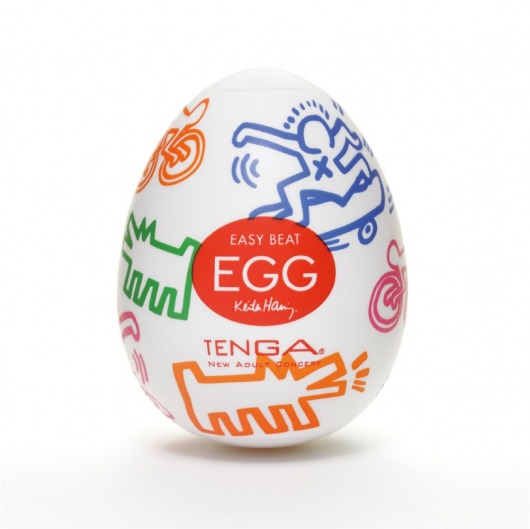 Мастурбатор-яйцо Keith Haring EGG STREET - Tenga - в Улан-Удэ купить с доставкой