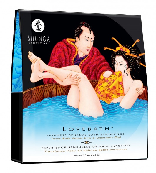 Соль для ванны Lovebath Ocean temptation, превращающая воду в гель - 650 гр. - Shunga - купить с доставкой в Улан-Удэ