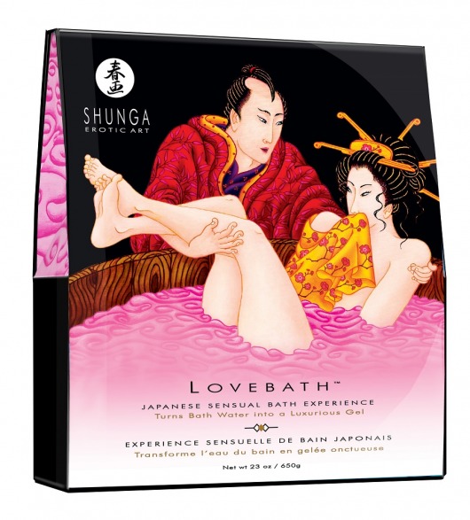 Соль для ванны Lovebath Dragon Fruit, превращающая воду в гель - 650 гр. - Shunga - купить с доставкой в Улан-Удэ