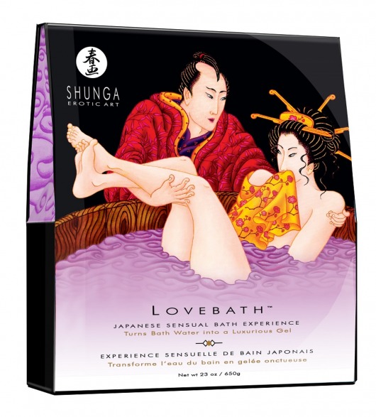 Соль для ванны Lovebath Sensual lotus, превращающая воду в гель - 650 гр. - Shunga - купить с доставкой в Улан-Удэ