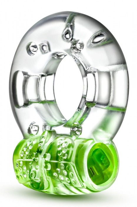 Зеленое эрекционное виброкольцо Arouser Vibrating C-Ring - Blush Novelties - в Улан-Удэ купить с доставкой