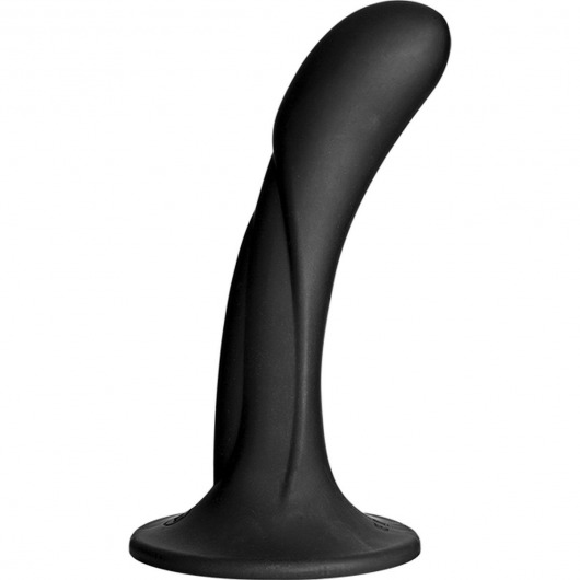 Черная изогнутая насадка Vac-U-Lock G-Spot - 16,5 см. - Doc Johnson - купить с доставкой в Улан-Удэ