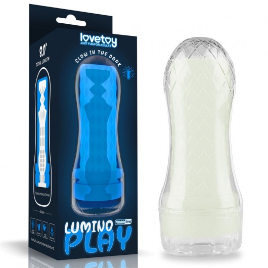 Светящийся в темноте мастурбатор Lumino Play Masturbator Pocketed - Lovetoy - в Улан-Удэ купить с доставкой
