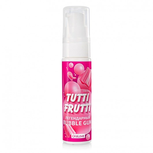Интимный гель на водной основе Tutti-Frutti Bubble Gum - 30 гр. - Биоритм - купить с доставкой в Улан-Удэ
