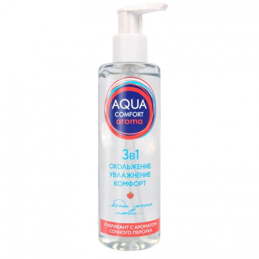 Гель-лубрикант на водной основе Aqua Comfort Aroma с ароматом персика - 195 гр. - Биоритм - купить с доставкой в Улан-Удэ