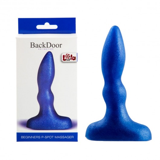 Синий анальный стимулятор Beginners p-spot massager - 11 см. - Lola Games - в Улан-Удэ купить с доставкой