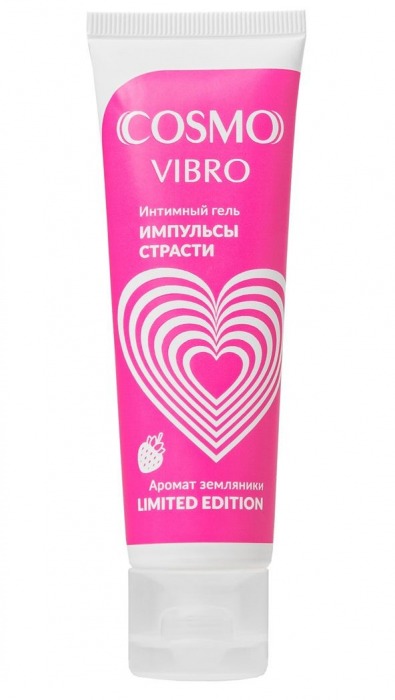 Возбуждающий гель на водно-силиконовой основе Cosmo Vibro с ароматом земляники - 50 гр. - Биоритм - купить с доставкой в Улан-Удэ