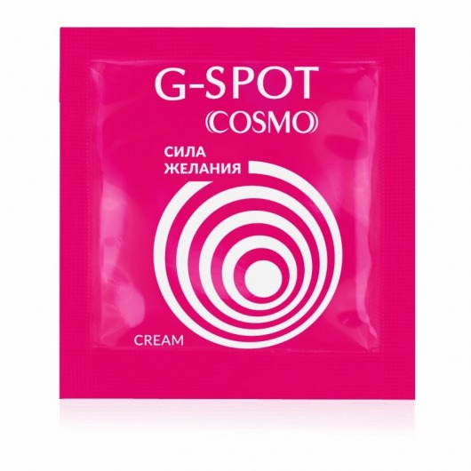 Стимулирующий интимный крем для женщин Cosmo G-spot - 2 гр. - Биоритм - купить с доставкой в Улан-Удэ
