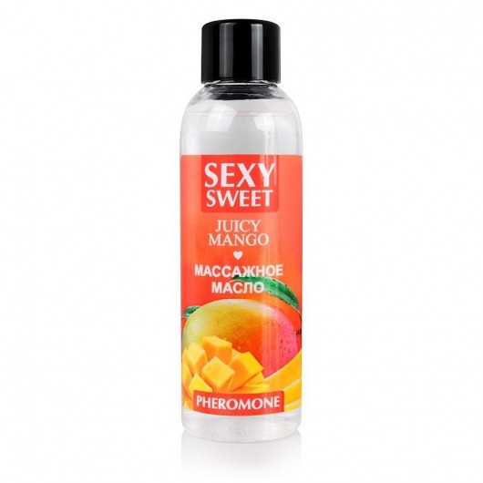 Массажное масло Sexy Sweet Juicy Mango с феромонами и ароматом манго - 75 мл. - Биоритм - купить с доставкой в Улан-Удэ