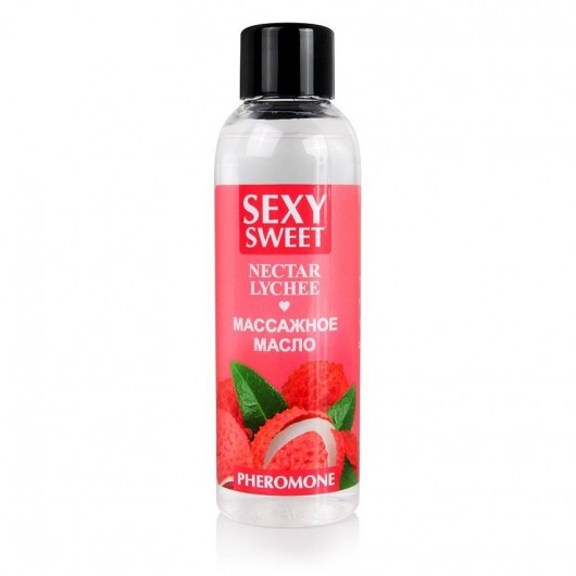 Массажное масло Sexy Sweet Nectar Lychee с феромонами и ароматом личи - 75 мл. - Биоритм - купить с доставкой в Улан-Удэ