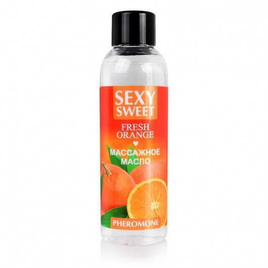 Массажное масло Sexy Sweet Fresh Orange с ароматом апельсина и феромонами - 75 мл. - Биоритм - купить с доставкой в Улан-Удэ