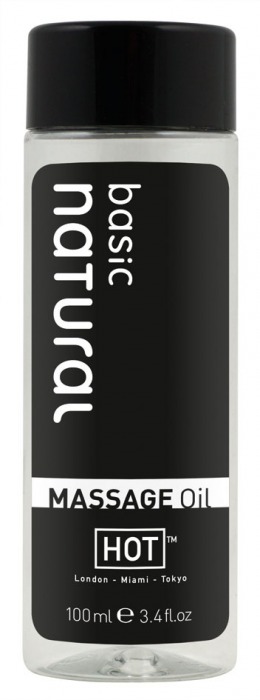 Массажное масло для тела Natural Basic - 100 мл. - HOT - купить с доставкой в Улан-Удэ