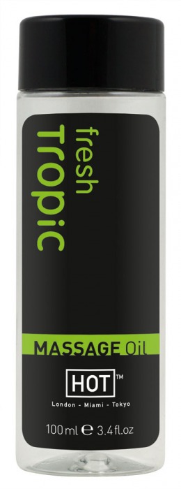 Массажное масло для тела Tropic Fresh - 100 мл. - HOT - купить с доставкой в Улан-Удэ