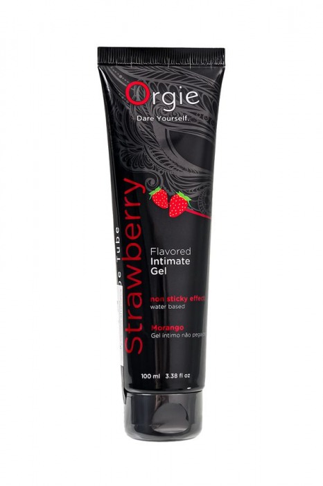 Интимный гель на водной основе Lube Tube Strawberry с клубничным вкусом - 100 мл. - ORGIE - купить с доставкой в Улан-Удэ
