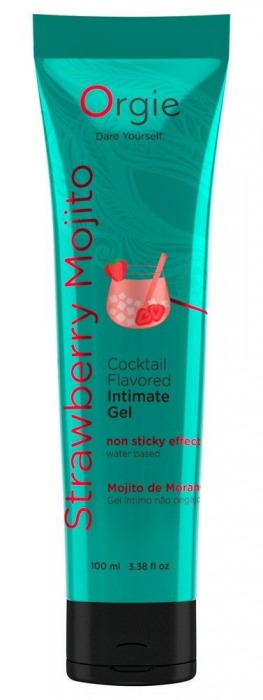 Съедобный интимный гель Orgie Lube Tube Cocktail Strawberry Mojito - 100 мл. - ORGIE - купить с доставкой в Улан-Удэ