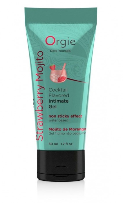 Съедобный интимный гель Orgie Lube Tube Cocktail Strawberry Mojito - 50 мл. - ORGIE - купить с доставкой в Улан-Удэ
