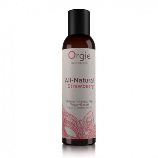 Интимный гель на водной основе All-Natural Strawberry с ароматом клубники - 150 мл. - ORGIE - купить с доставкой в Улан-Удэ