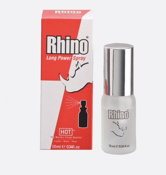 Пролонгирующий спрей для мужчин Rhino - 10 мл. - HOT - купить с доставкой в Улан-Удэ