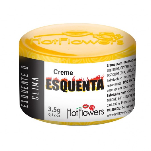 Возбуждающий крем Esquenta с разогревающим эффектом - 3,5 гр. - HotFlowers - купить с доставкой в Улан-Удэ