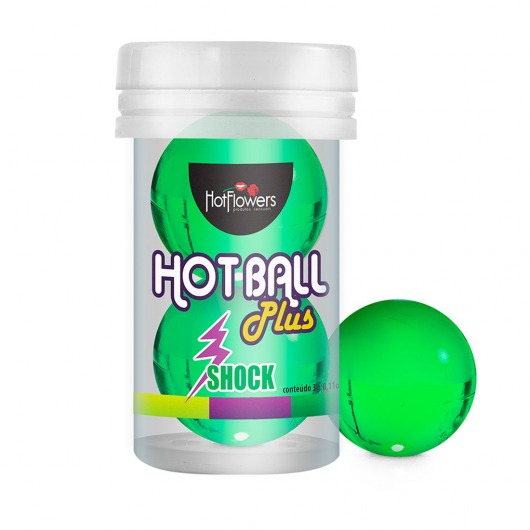Лубрикант на силиконовой основе Hot Ball Plus с покалывающим эффектом (2 шарика по 3 гр.) - HotFlowers - купить с доставкой в Улан-Удэ