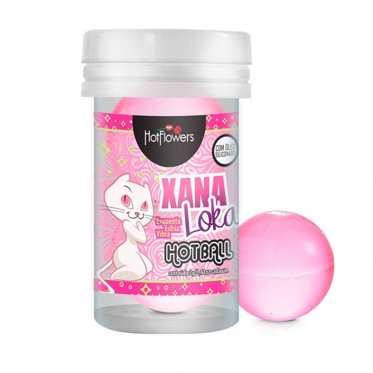 Лубрикант на силиконовой основе с эффектом вибрации Xana Loka Hot Ball (2 шарика по 3 гр.) - HotFlowers - купить с доставкой в Улан-Удэ