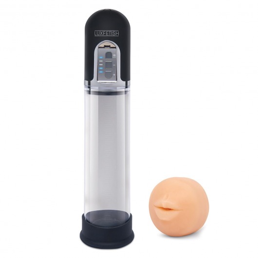 Автоматическая вакуумная помпа-мастурбатор Blowjob Auto Sucker Penis Enlarger Pump - Lux Fetish - в Улан-Удэ купить с доставкой