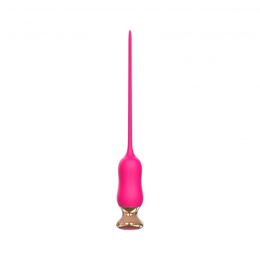 Розовый тонкий стимулятор Nipple Vibrator - 23 см. - I-MOON - купить с доставкой в Улан-Удэ