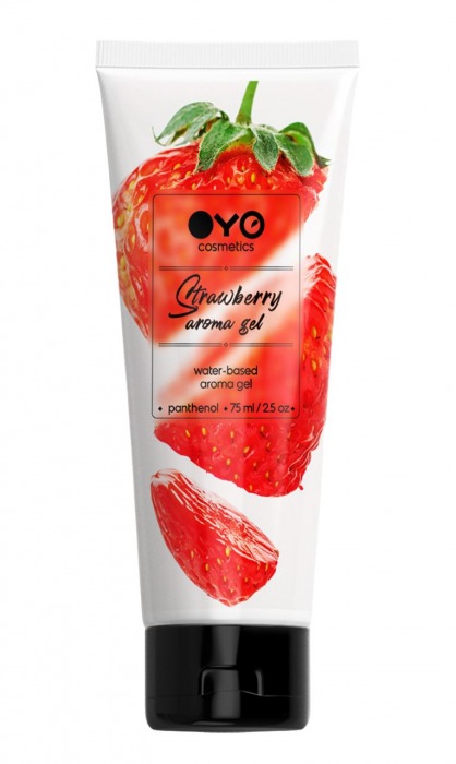 Лубрикант на водной основе OYO Aroma Gel Strawberry с ароматом клубники - 75 мл. - OYO - купить с доставкой в Улан-Удэ