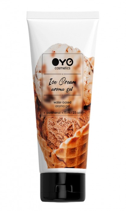 Лубрикант на водной основе OYO Aroma Gel Ice Cream с ароматом пломбира - 75 мл. - OYO - купить с доставкой в Улан-Удэ