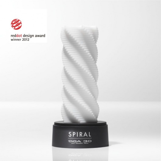 Белый 3D мастурбатор SPIRAL - Tenga - в Улан-Удэ купить с доставкой