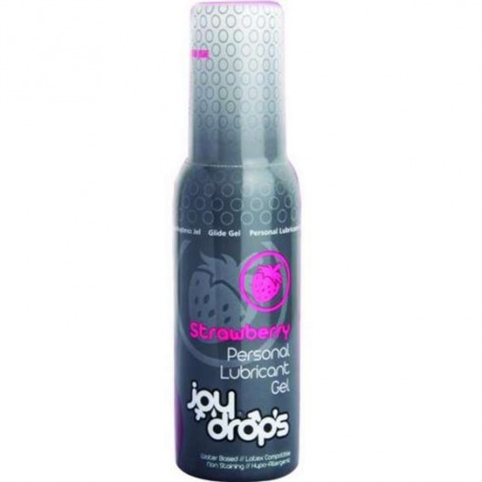 Смазка на водной основе со вкусом клубники JoyDrops Strawberry - 100 мл. - JoyDrops - купить с доставкой в Улан-Удэ