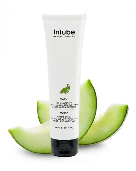 Лубрикант на водной основе Nuei Inlube с алоэ вера и ароматом дыни - 100 мл. - Nuei cosmetics - купить с доставкой в Улан-Удэ