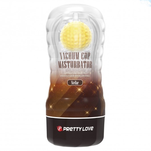 Прозрачный текстурированный мастурбатор Vacuum Cup Masturbator Stellar - Baile - в Улан-Удэ купить с доставкой