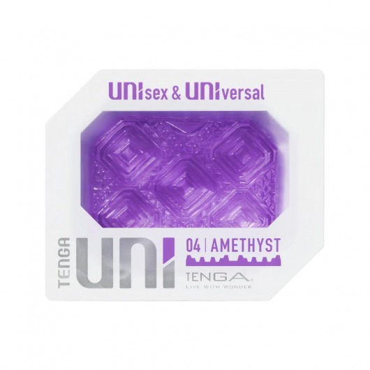 Фиолетовый мастурбатор-стимулятор Tenga Uni Amethyst - Tenga - в Улан-Удэ купить с доставкой