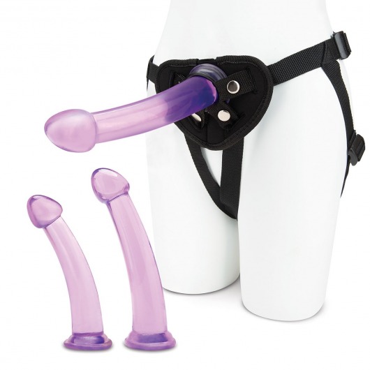 Тренировочный набор с тремя насадками Pegging Training Set - Lux Fetish - купить с доставкой в Улан-Удэ